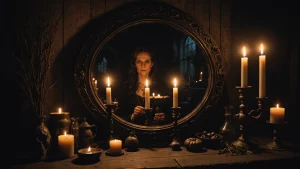 Content Hub dark witchy mirror